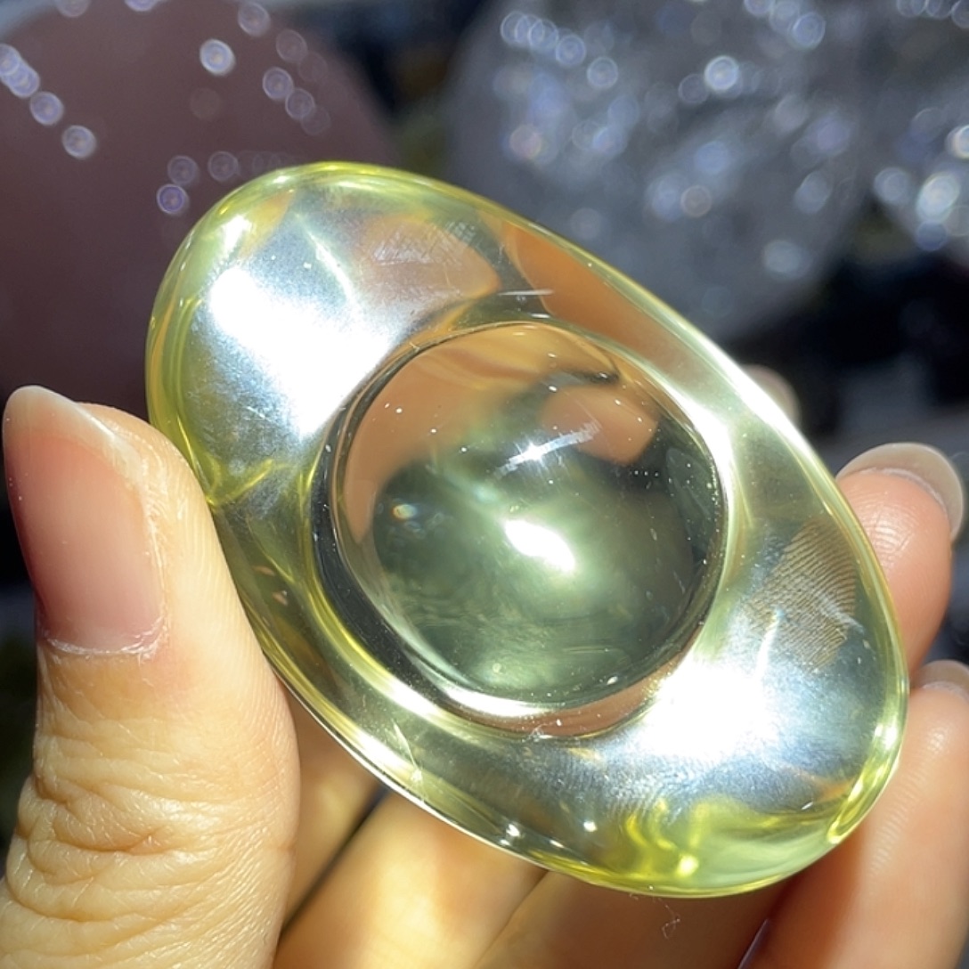 珠宝半成品水晶未镶嵌元宝