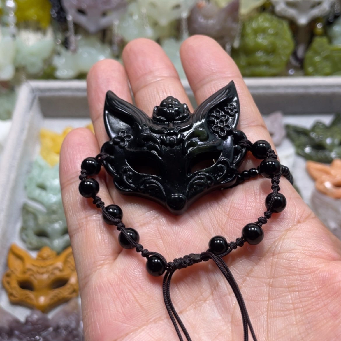 【闪购商品】岫玉颈饰未镶嵌39手牌