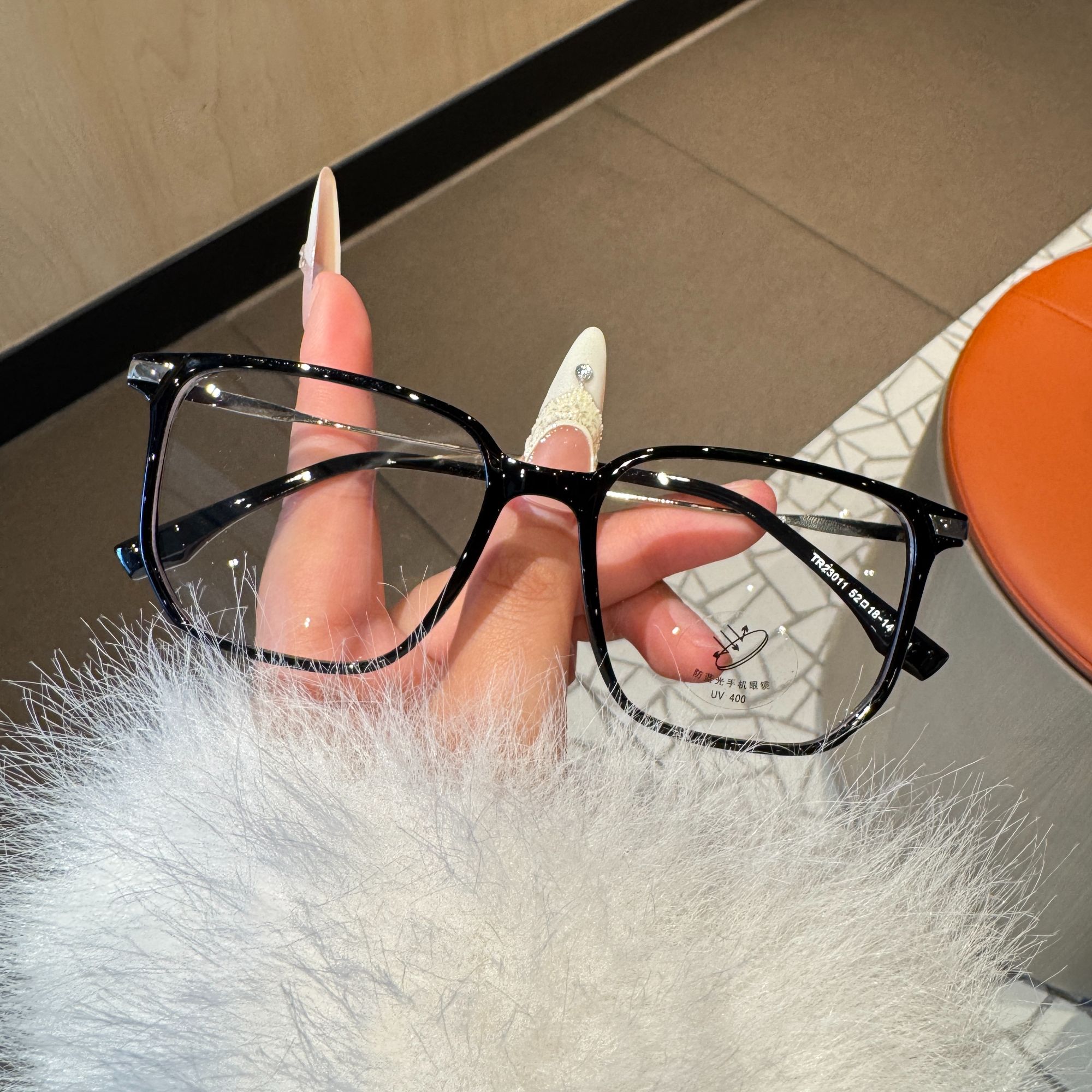 超轻渐变色可配度数近视眼镜素颜大框显脸小男女通用23011