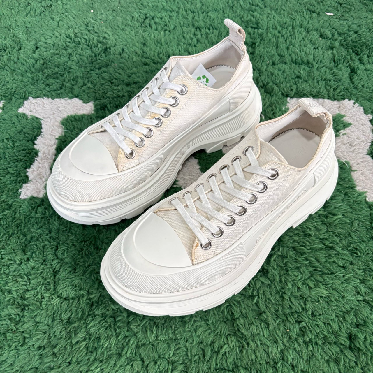 95新 Alexander McQueen/亚历山大·麦昆 39码 贴底 休闲鞋ylp1149