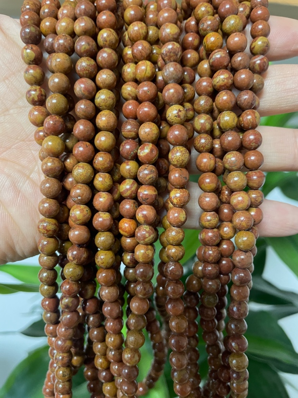 泗水康益砭石素圈卡六108颗手串