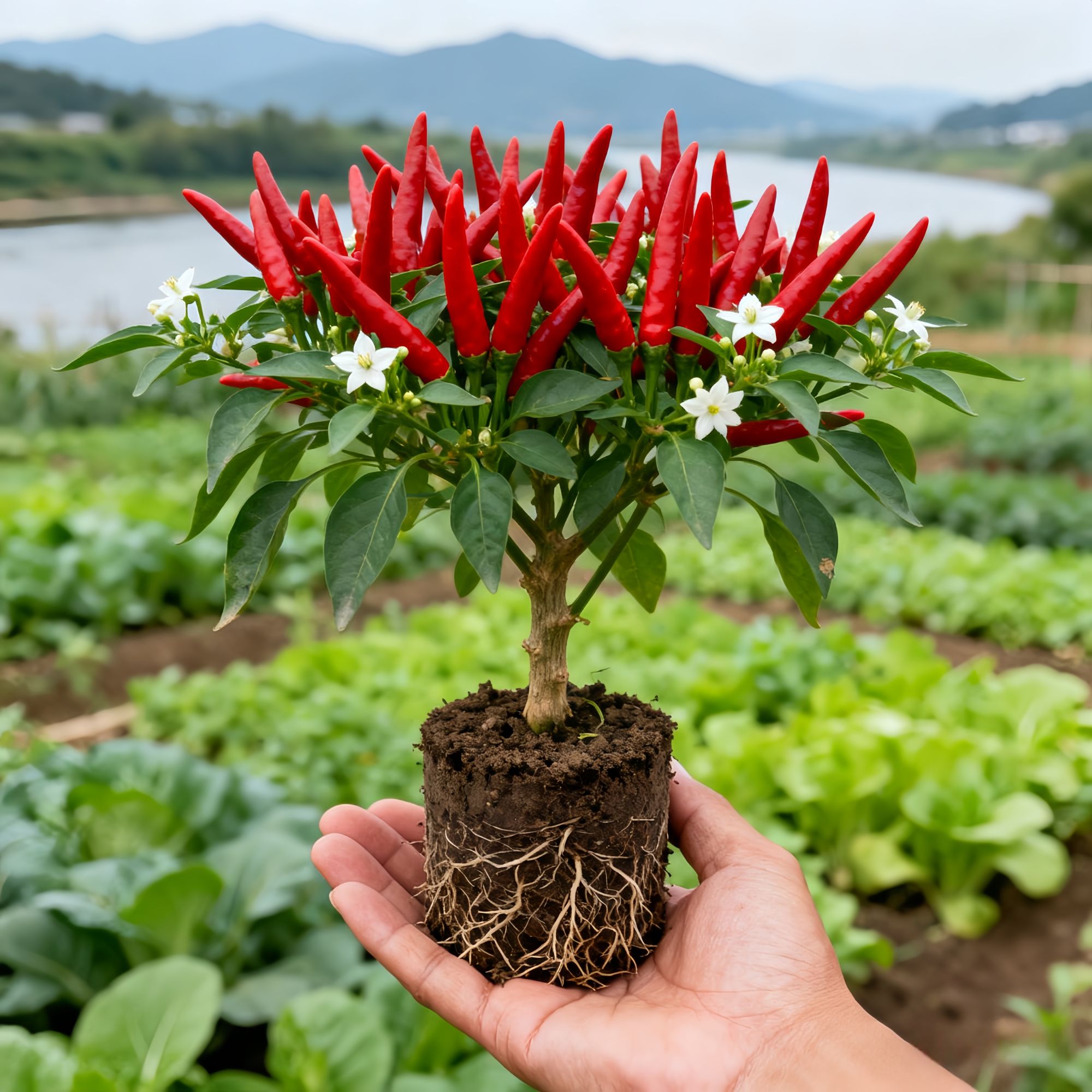 朝天椒小米椒辣椒苗带土发货绿植螺丝椒新手易成活特辣四季蔬菜苗