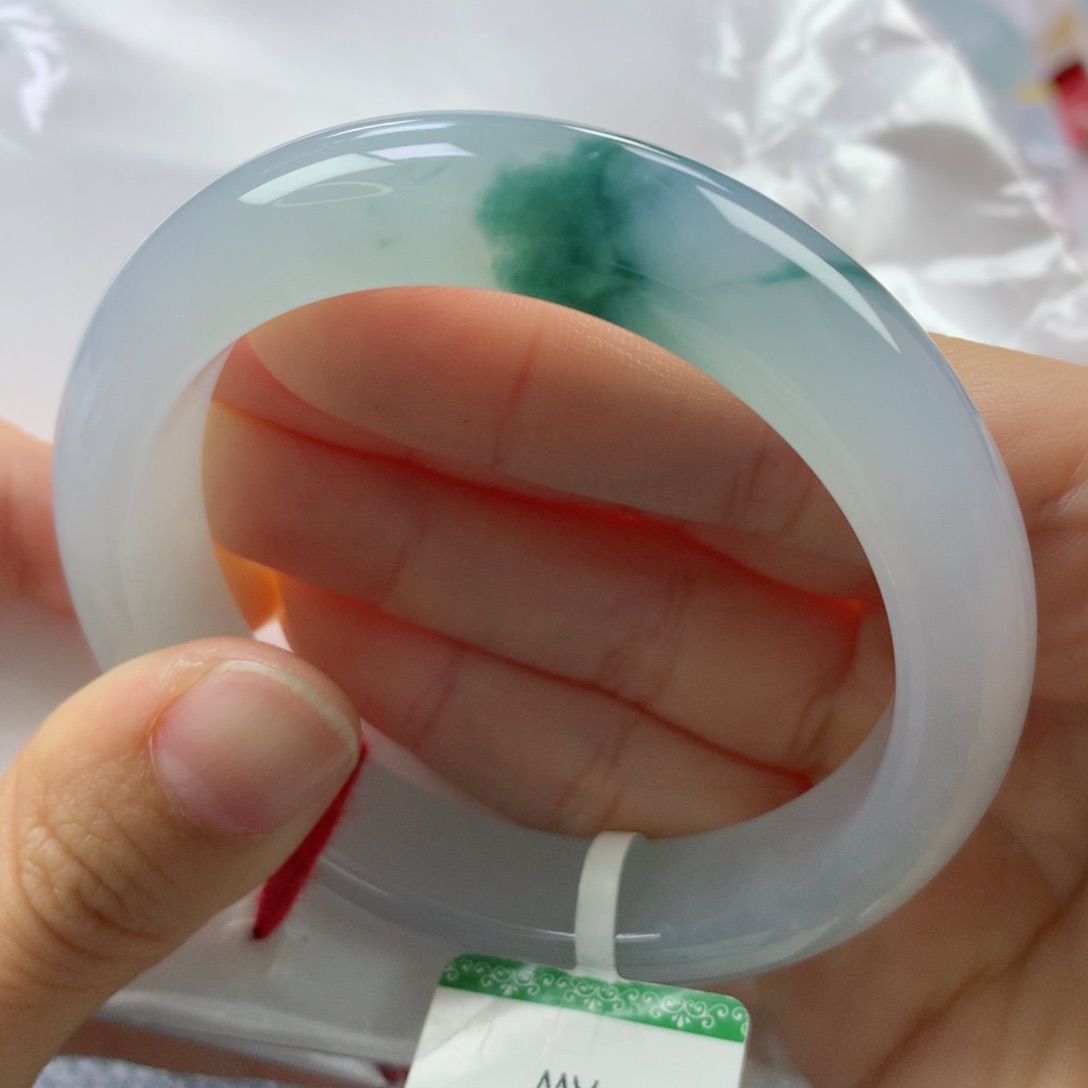 未镶嵌手镯翡翠缅甸天然翡翠A货54.2正