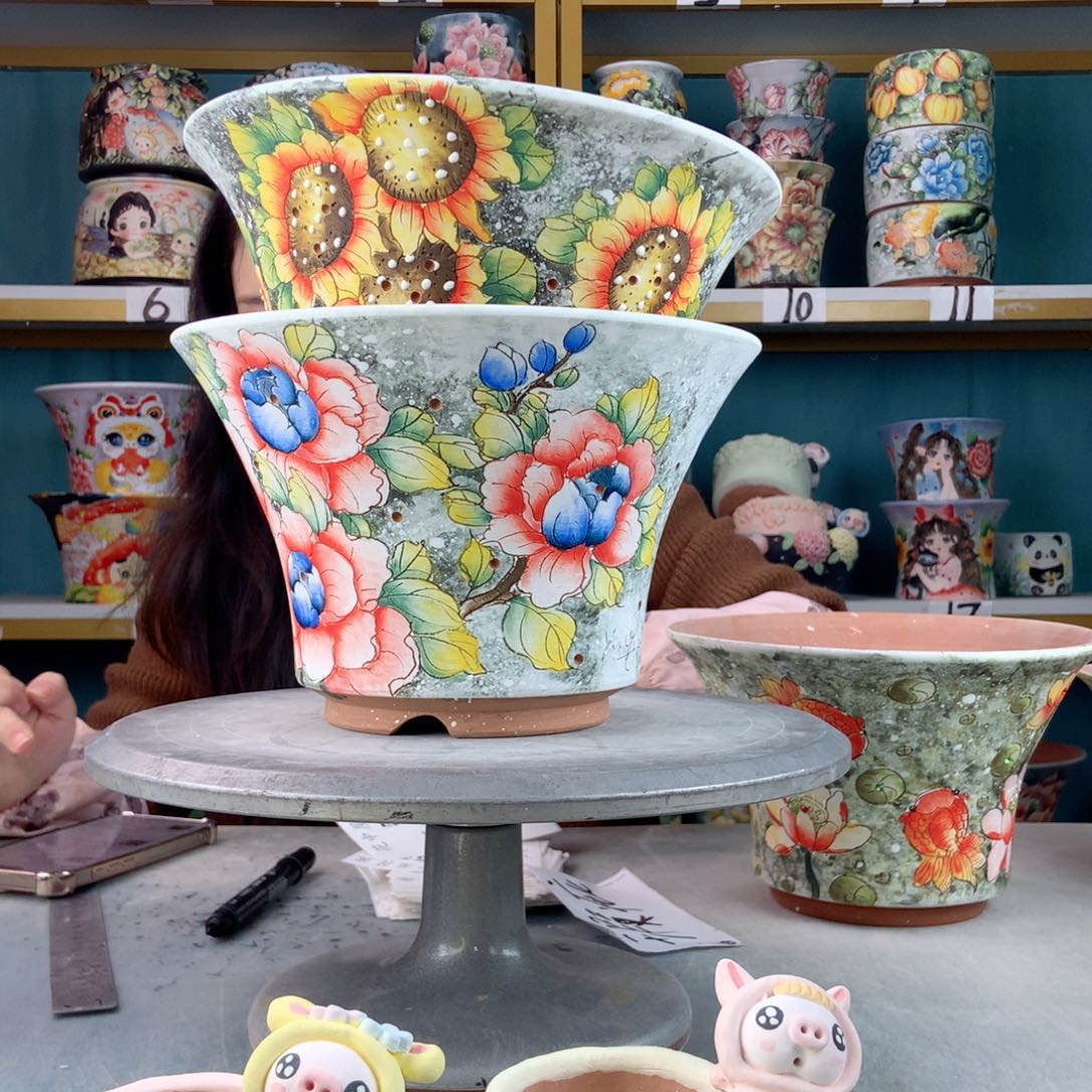 罐用****6景德镇手工瑕疵556