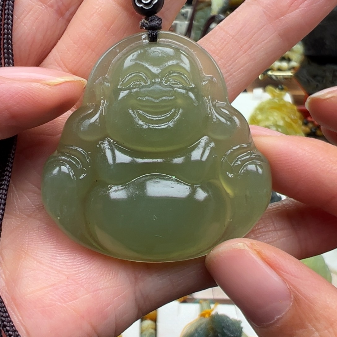 岫玉未镶嵌挂件挂件