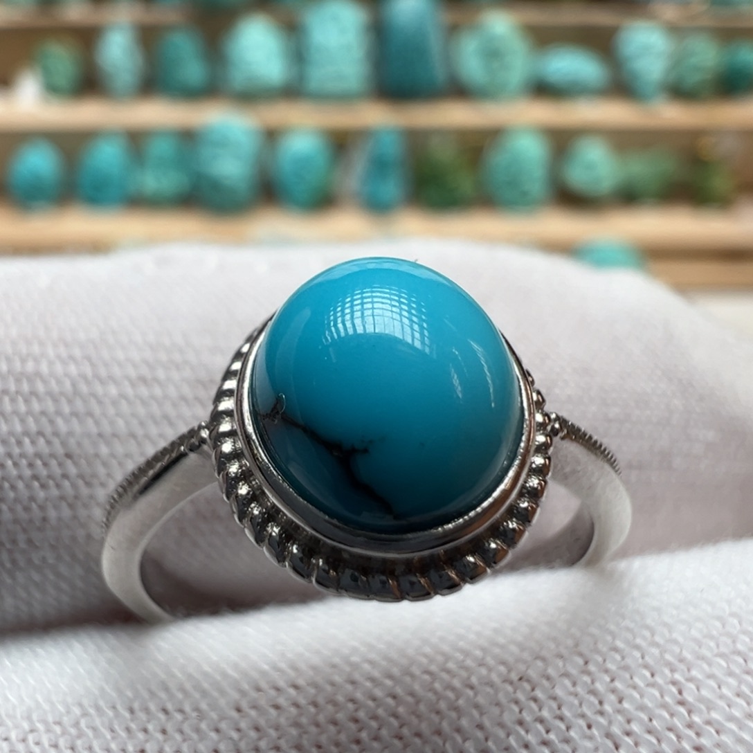 绿松石银S925镶嵌配饰