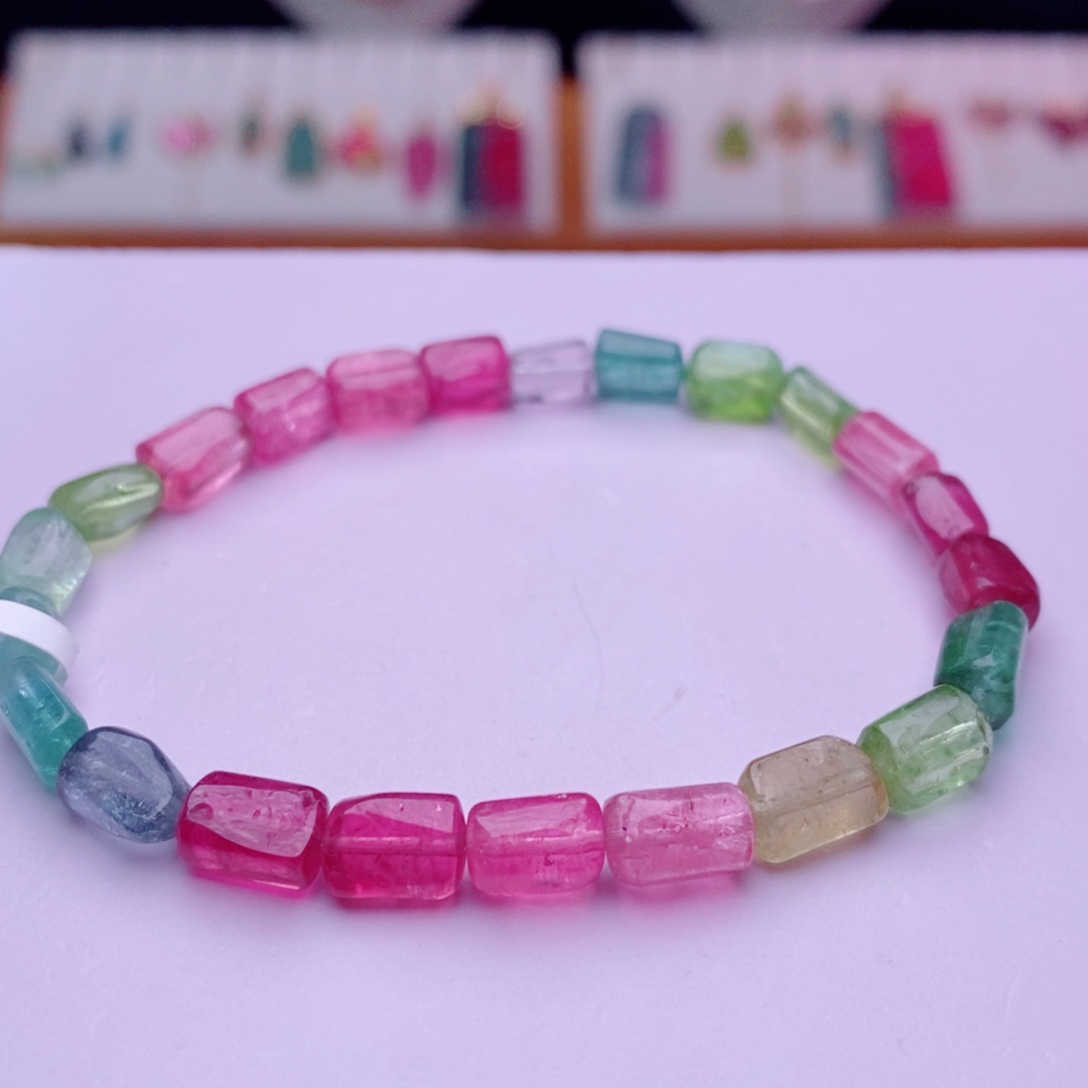 未镶嵌手链碧玺碧玺