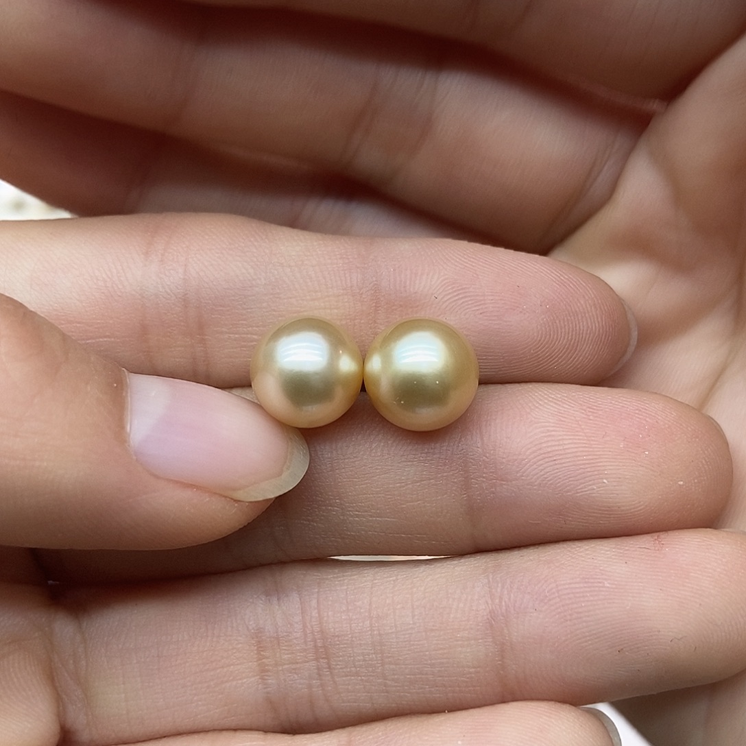 耳饰银S925镶嵌海水珍珠