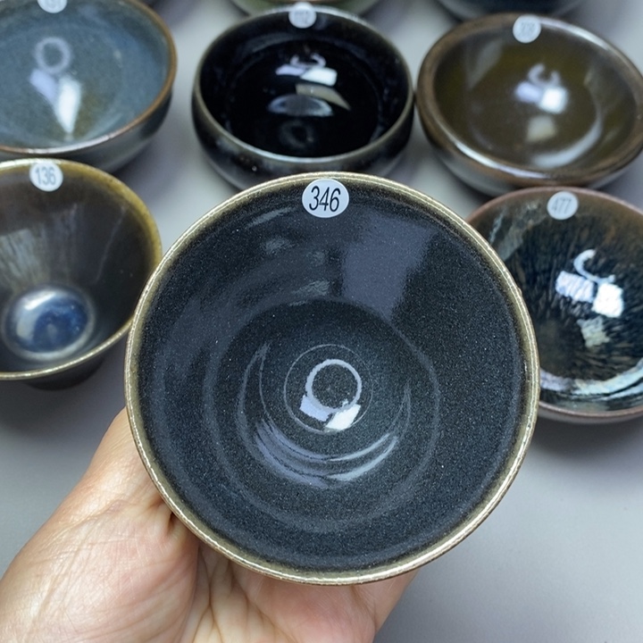 茶盏建窑建盏磨底柴烧主人杯磨底微瑕