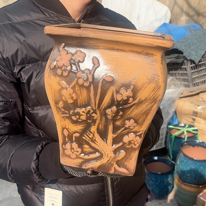 红陶柴烧方口径20*24