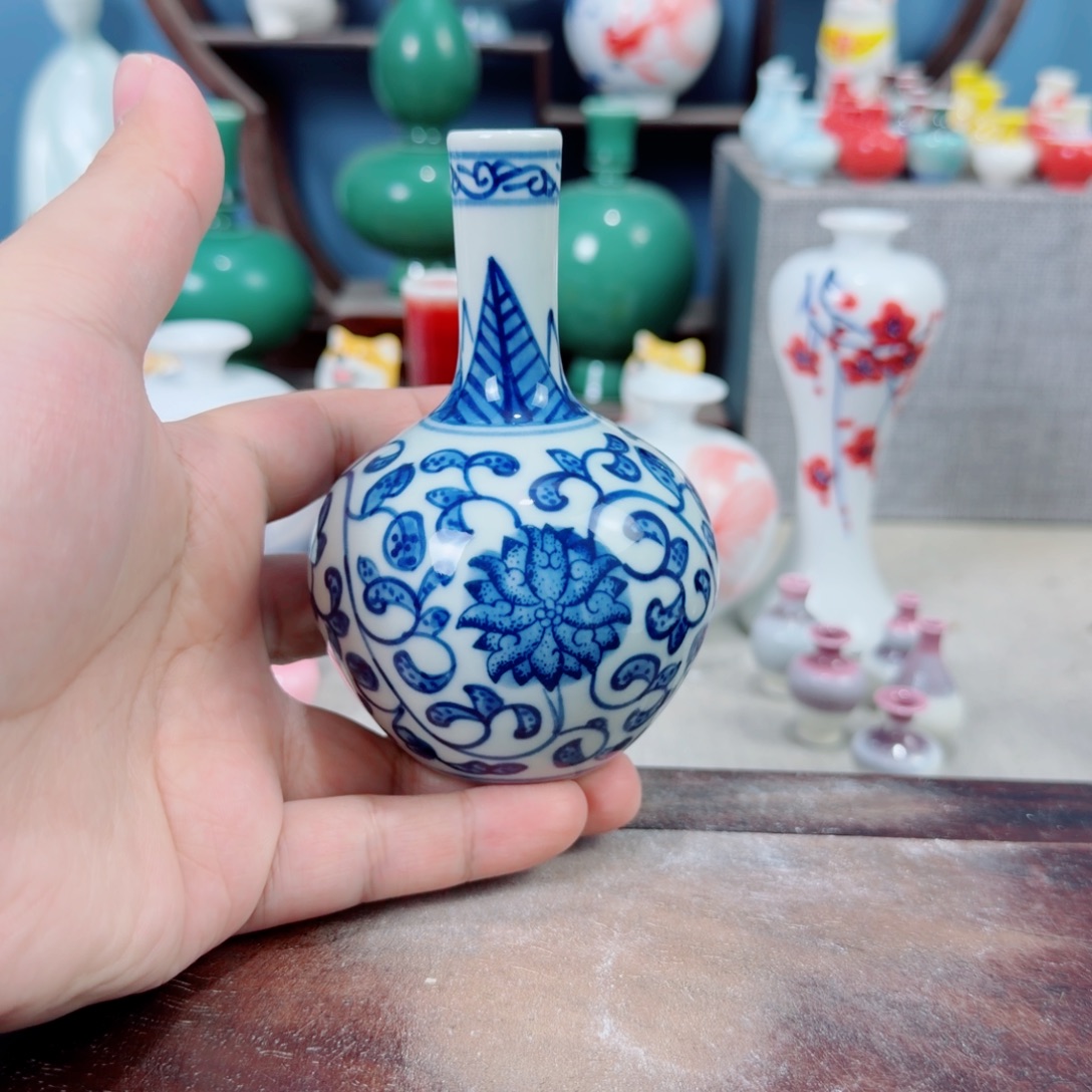 陶瓷手工小花器摆件