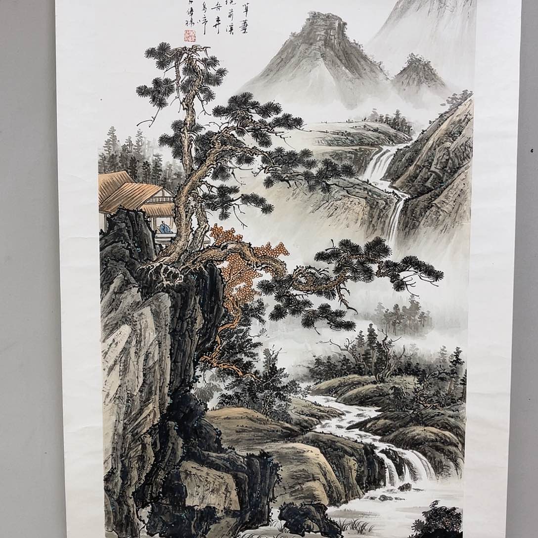 醉***风国画黎俸禄140/70仿古水墨山水