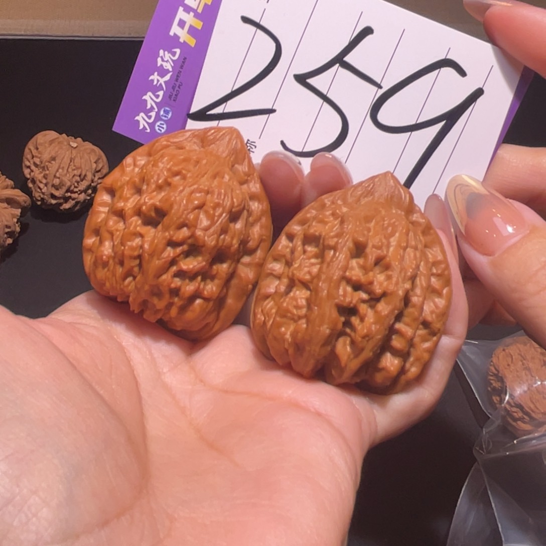 把件文玩核桃过*38a赤龙鸡心