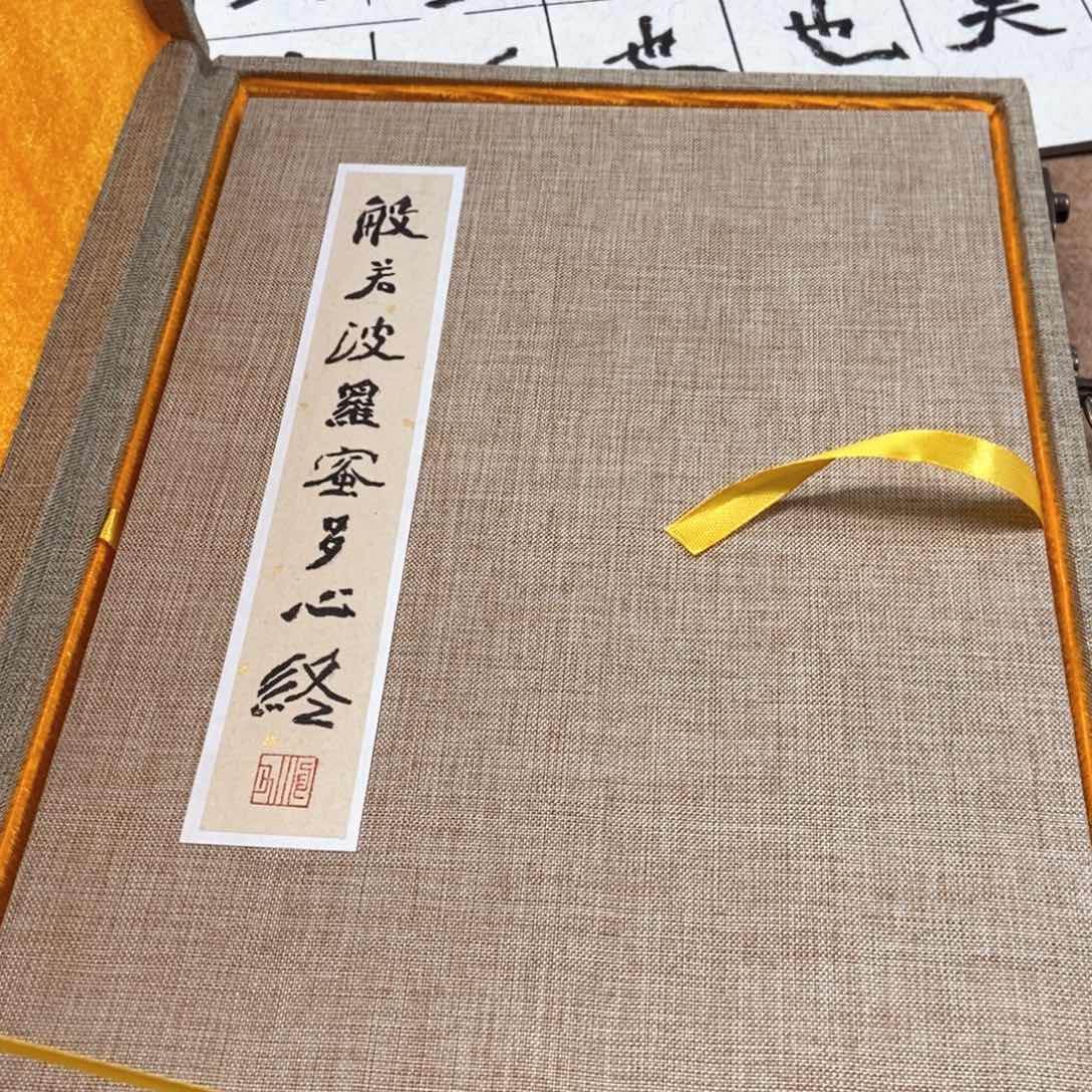 书法魏碑心经册页书法作品