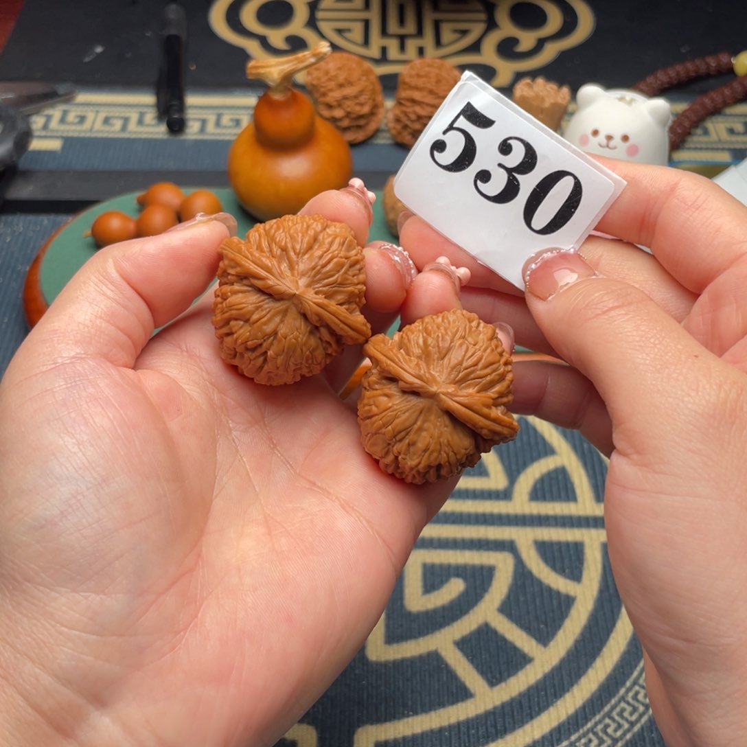 文玩核桃吊坠37球白530号