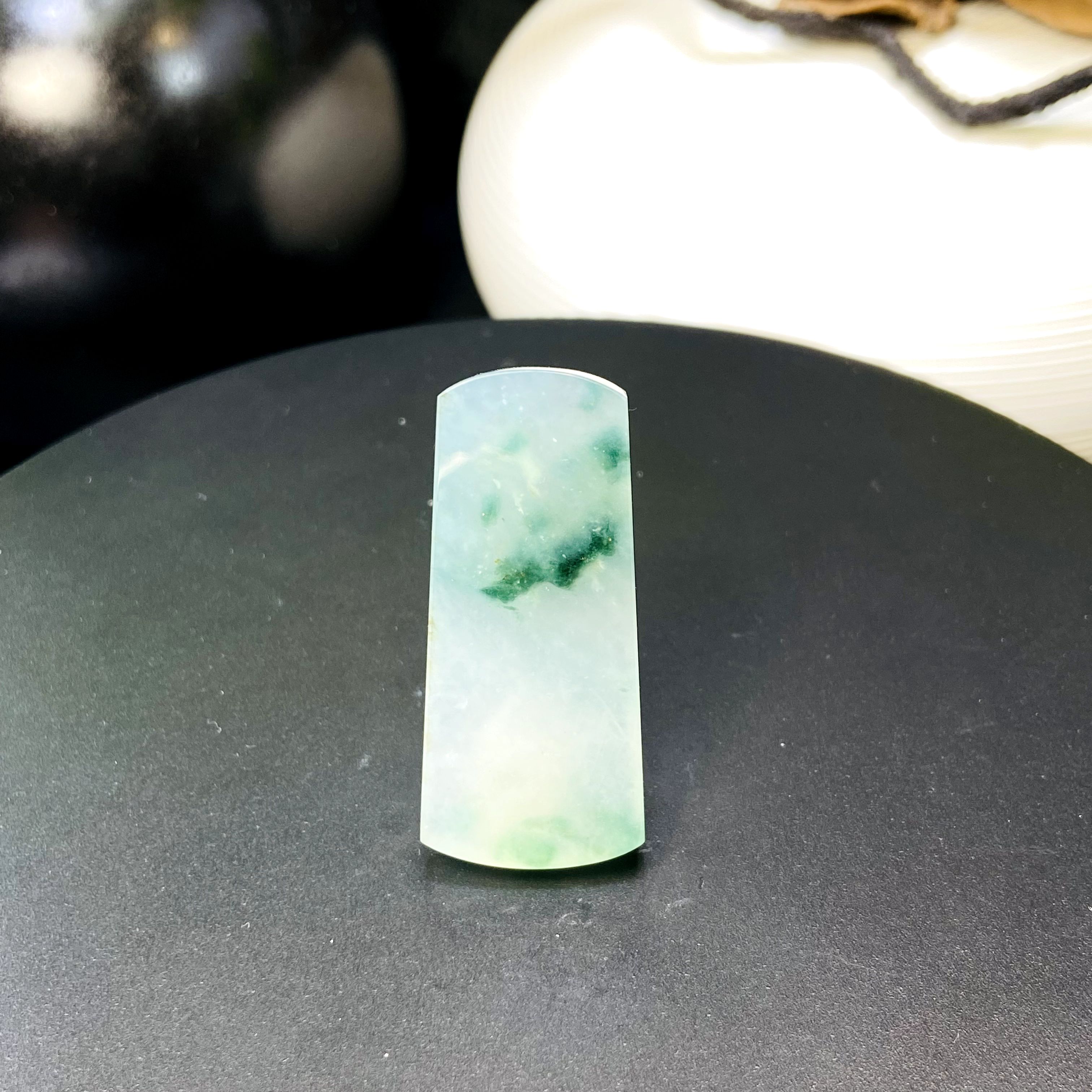 RX10天然缅甸A货翡翠冰种无事方牌/067393/北京中保拍卖