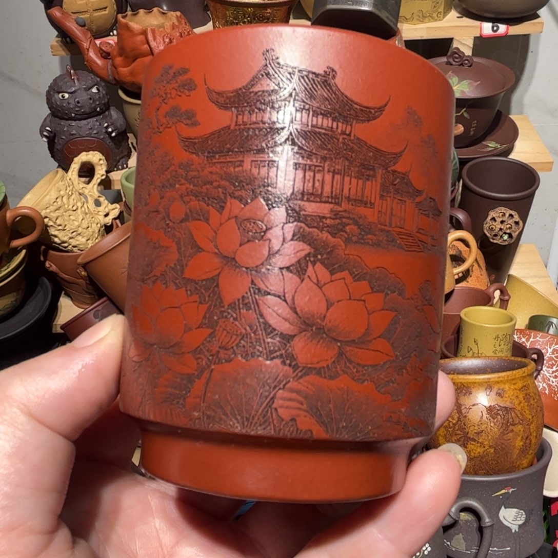 紫砂茶杯宜兴紫砂主人杯