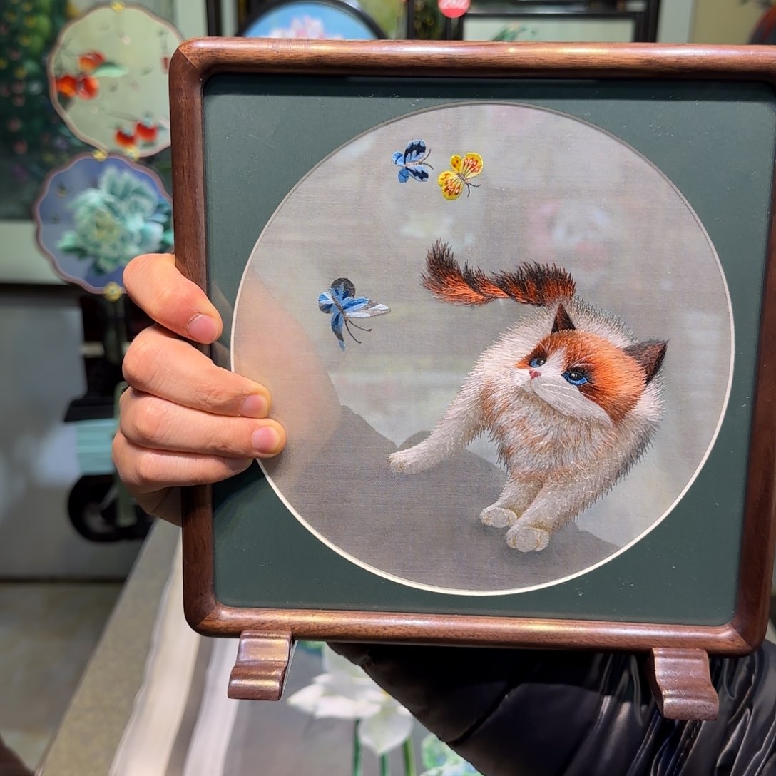 刺绣刺绣工艺精湛异色