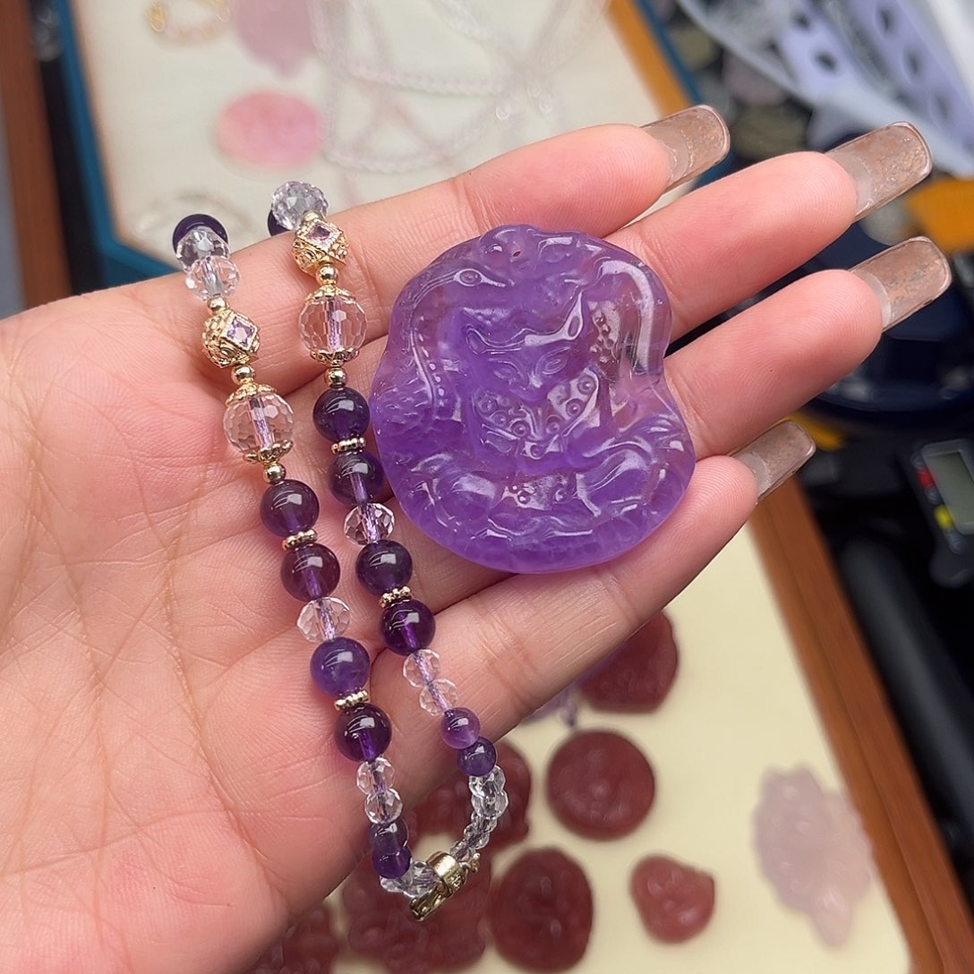 水晶珠宝半成品未镶嵌飘*85