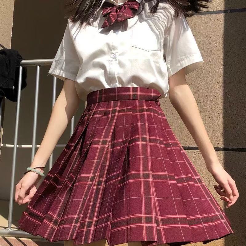 原创jk格裙短裙学院风