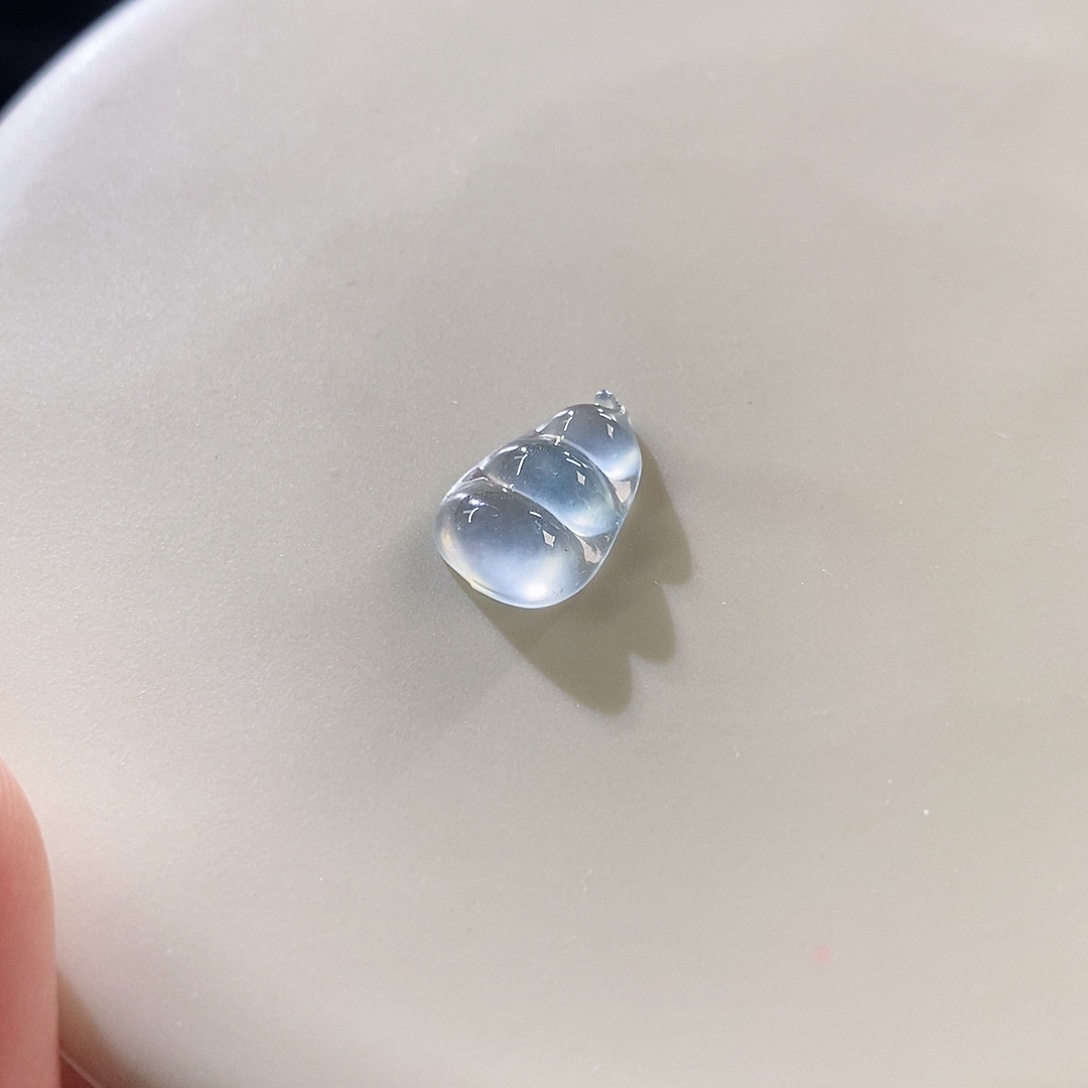 翡翠未镶嵌摆件玻璃钢福豆