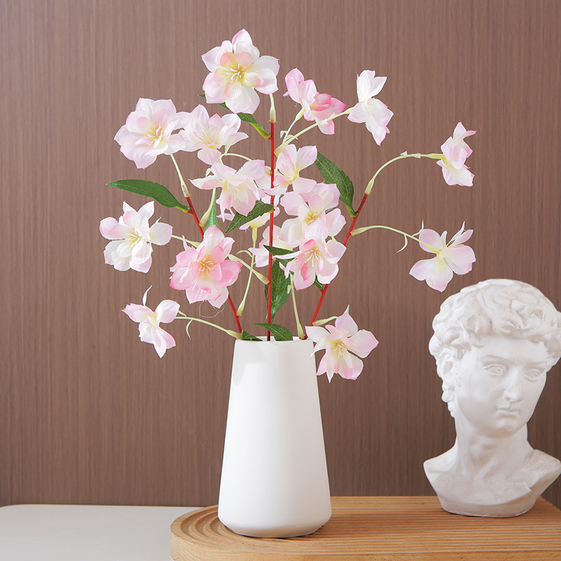 樱莲仿真花摆件家居客厅摆设餐桌花摆花高级感花艺北欧小清新假花