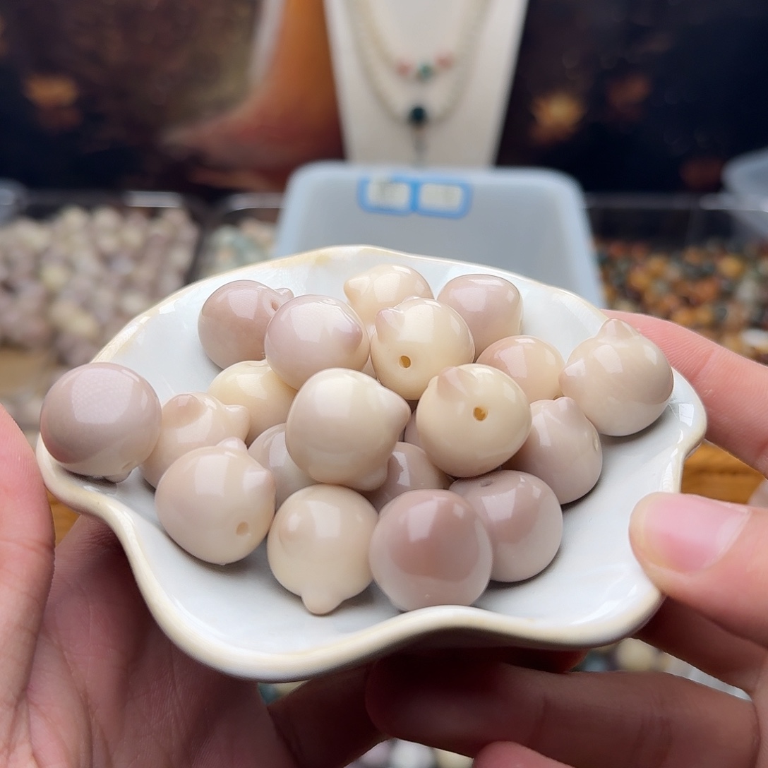 吊坠菩提根/象牙果15 颗芋泥奶昔猫头 18