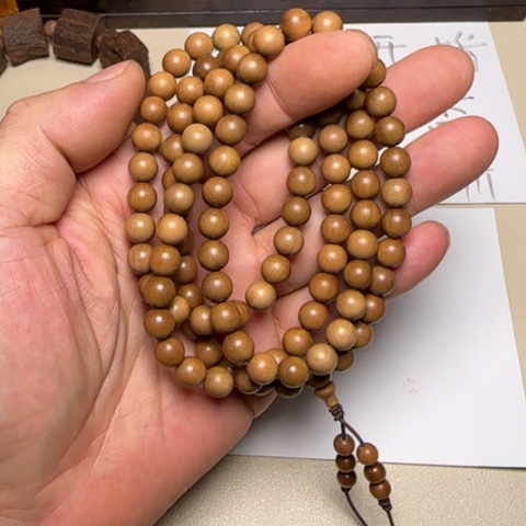 路***）降真香其他檀香0.8*108圆珠手串