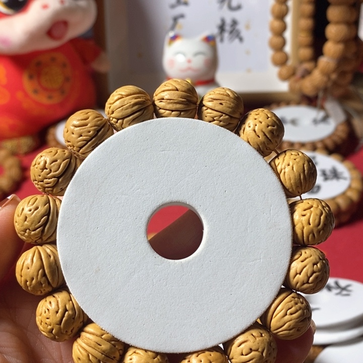 桃核手串M***s奶油肌肉15