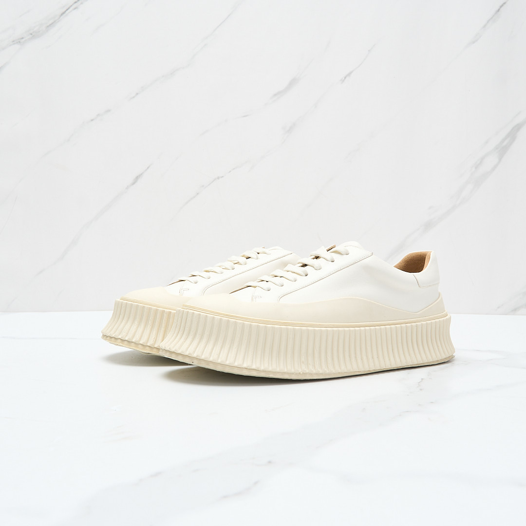 Jil Sander女士罗纹厚底饼干鞋JSGS00292