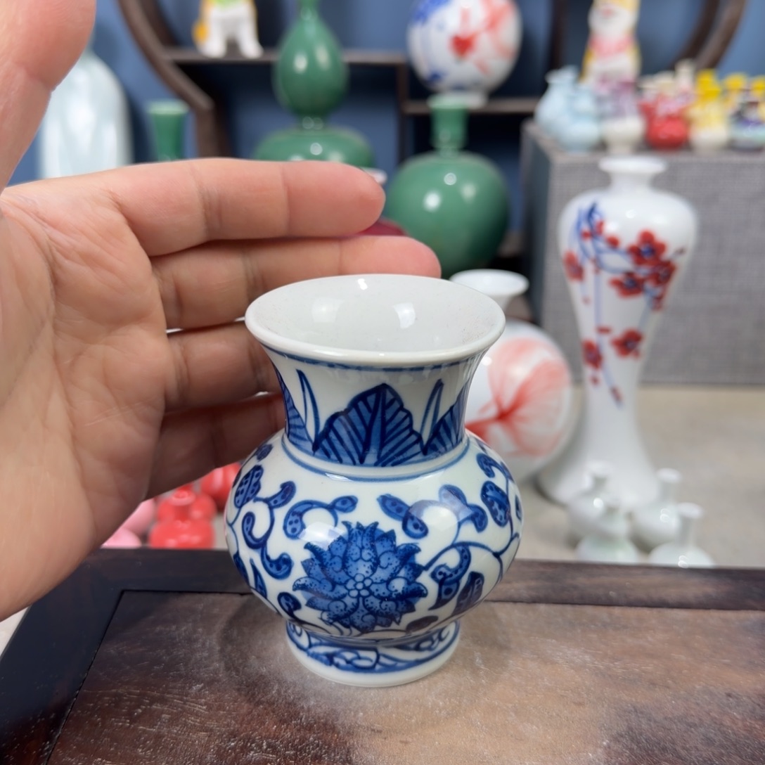 陶瓷手工小花器摆件