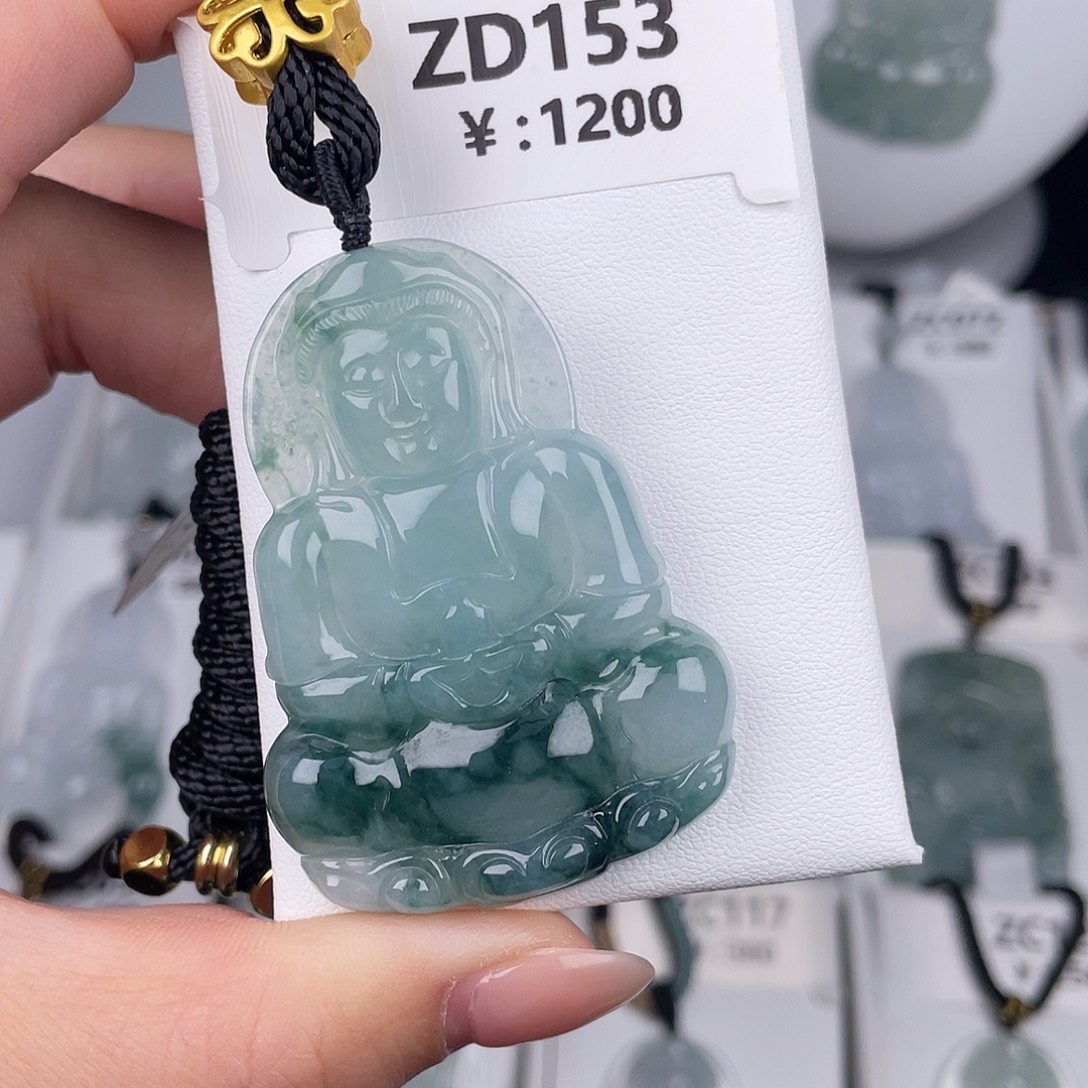 翡翠未镶嵌颈饰zd153