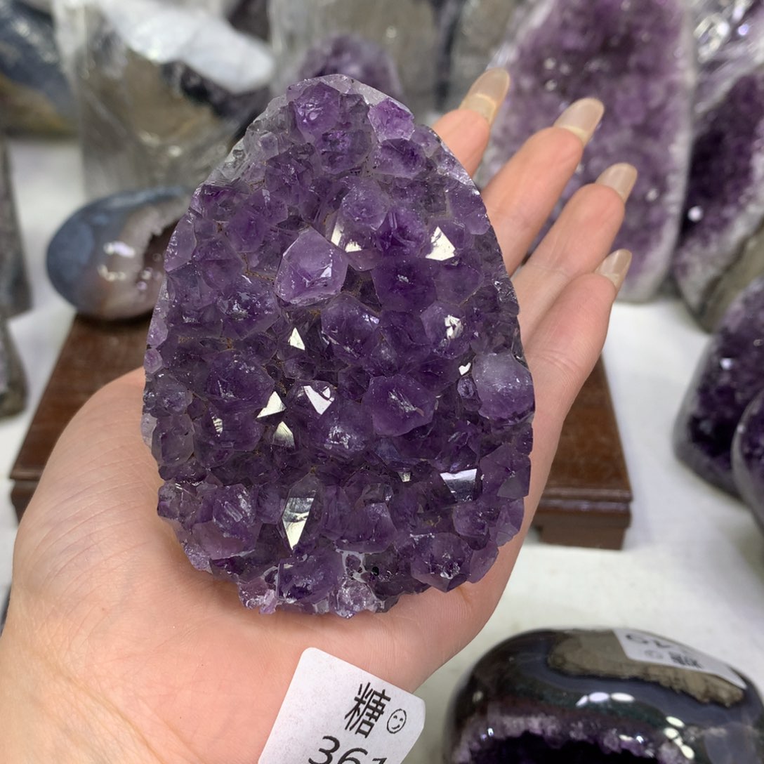 紫晶摆件未镶嵌水晶