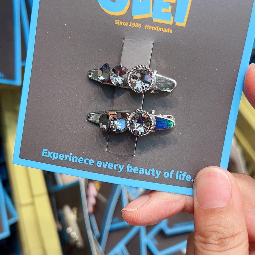 布艺非金属边夹一对