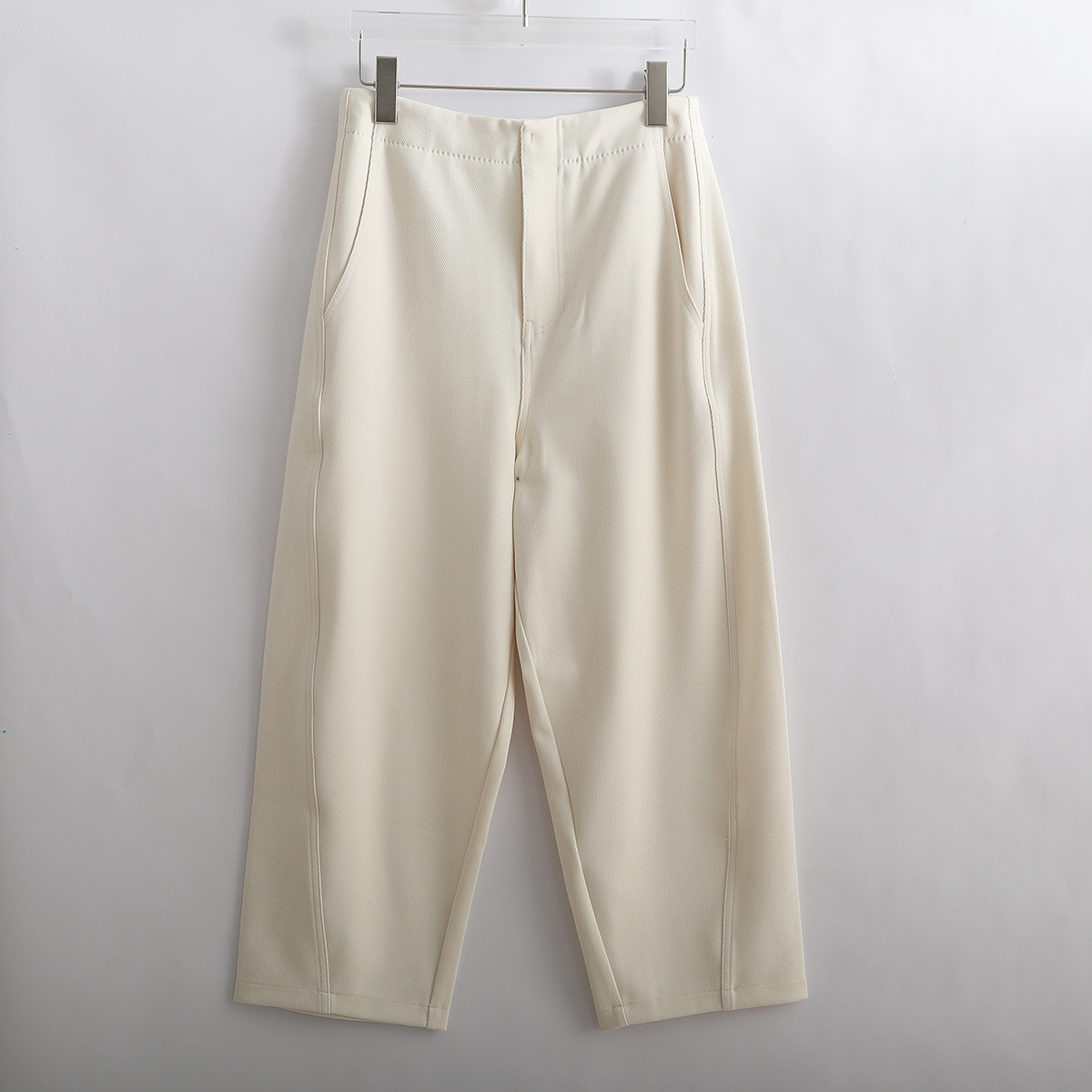 K11B-58583 品质柜货！精裁！女士简约百搭时尚高腰纯色休闲裤