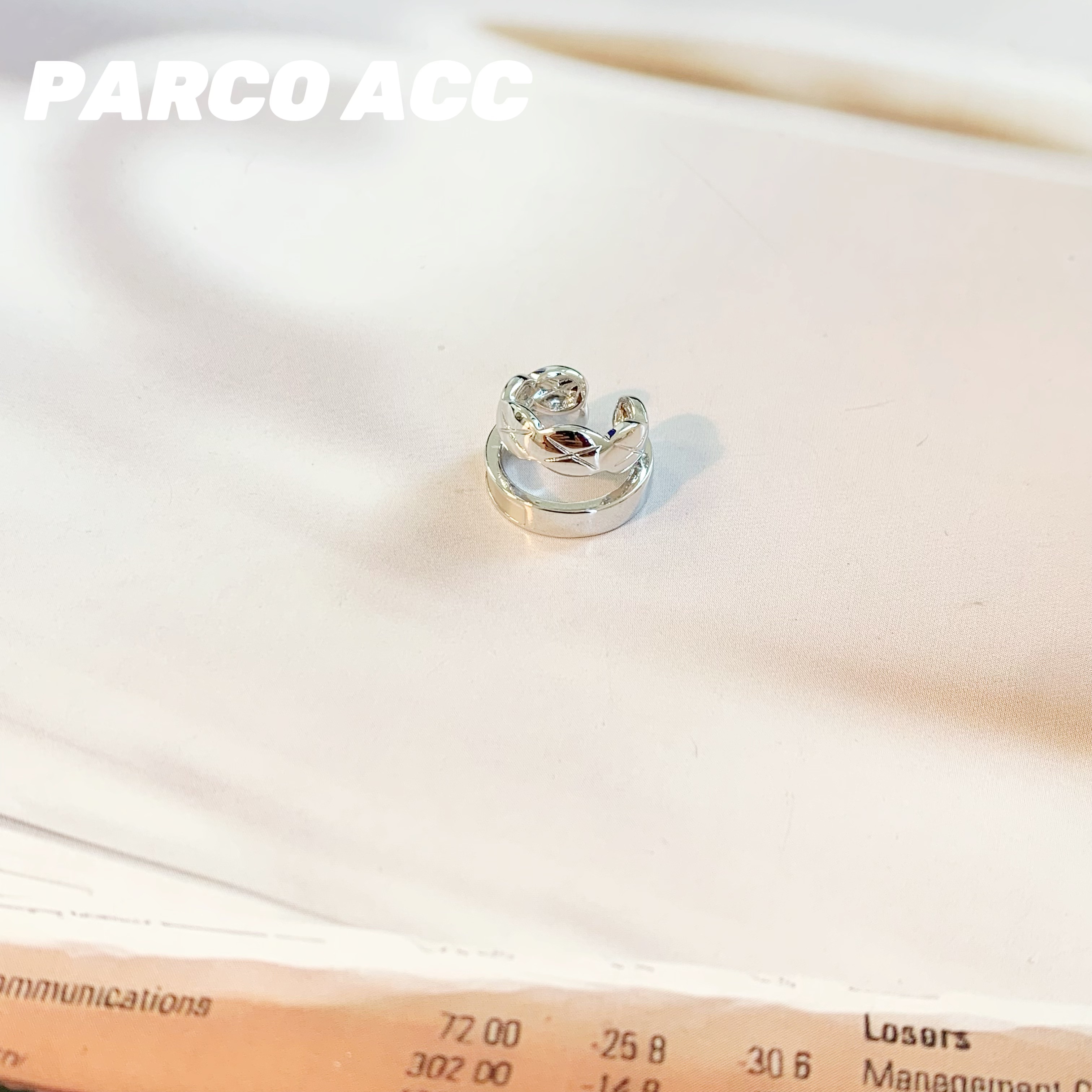 铜合金耳饰 Y416 菱格白贝耳骨夹