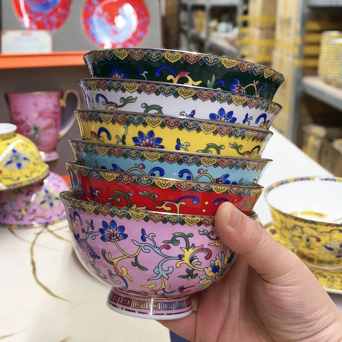 【闪购商品】骨瓷5英寸6混。。。。。。