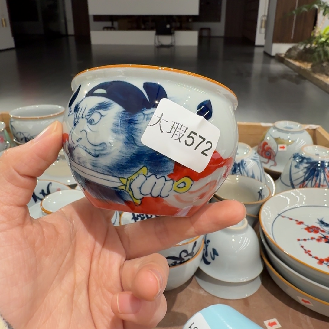 釉下彩纯手绘微瑕