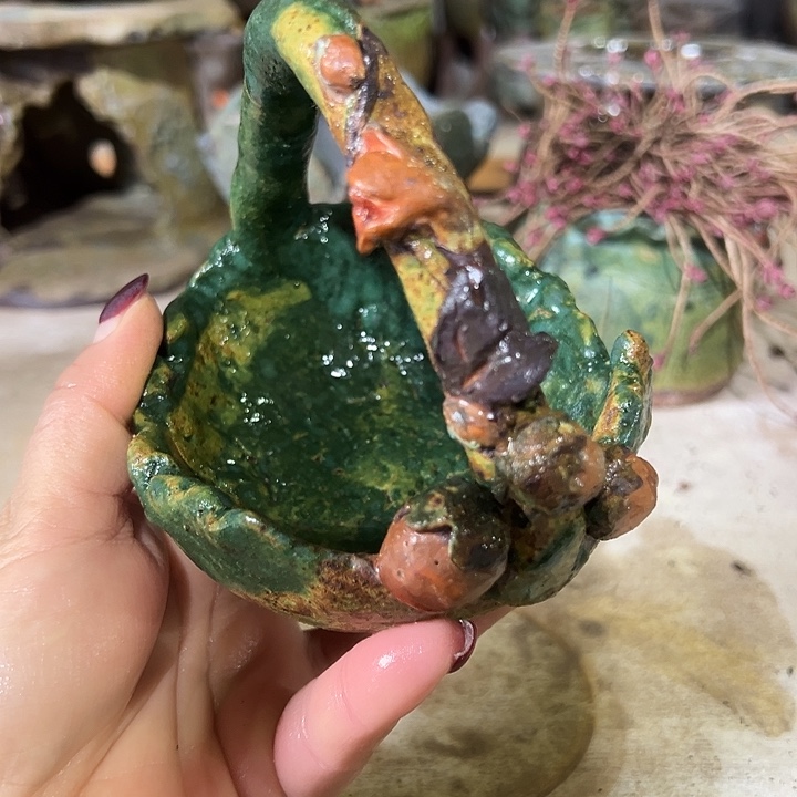 无孔新店福利满58包邮手工粗陶高温