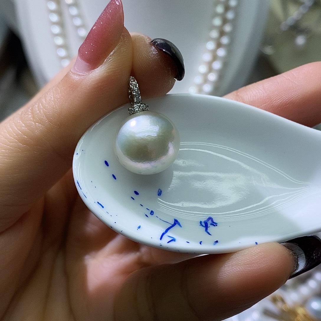 淡水珍珠耳钉未镶嵌