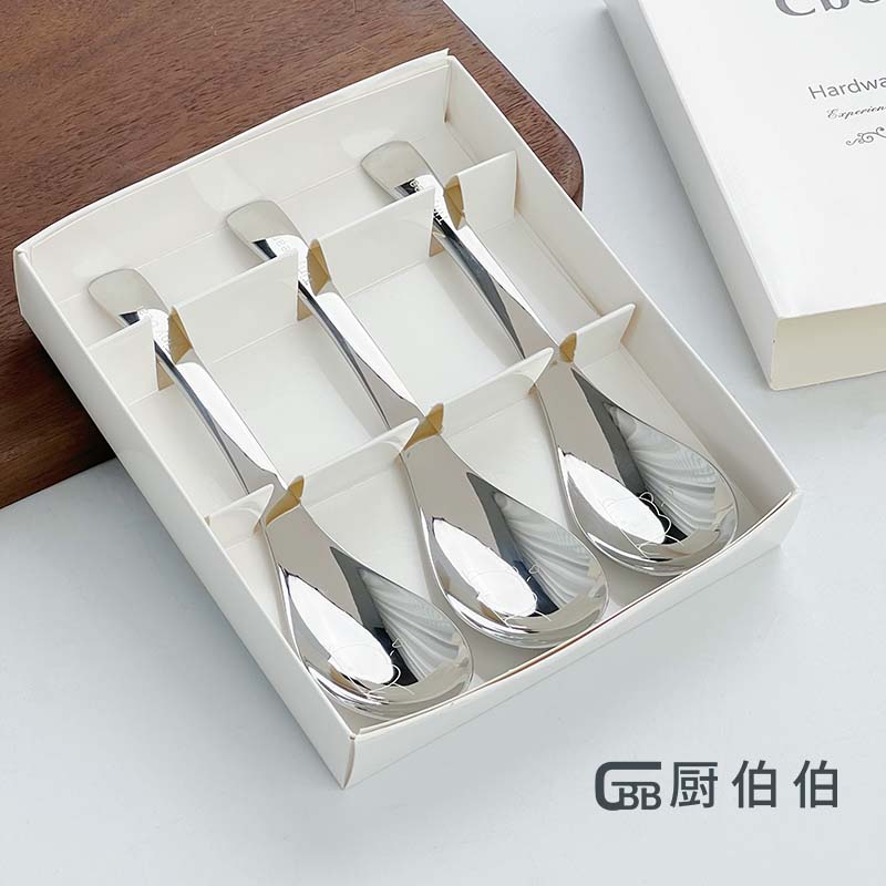 可爱小熊伯爵勺礼盒装304不锈钢家用吃饭喝汤调羹勺