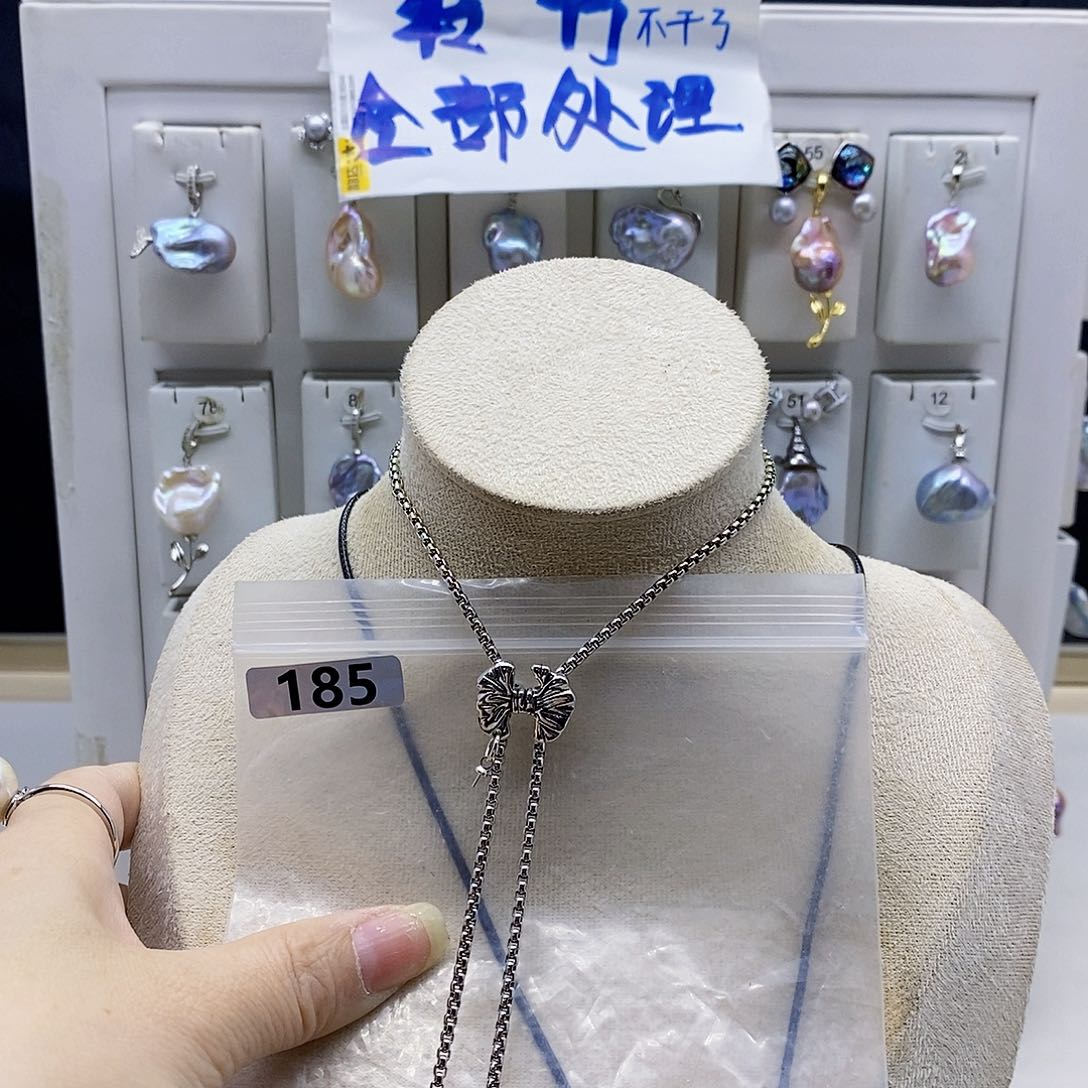颈饰合金淡水珍珠