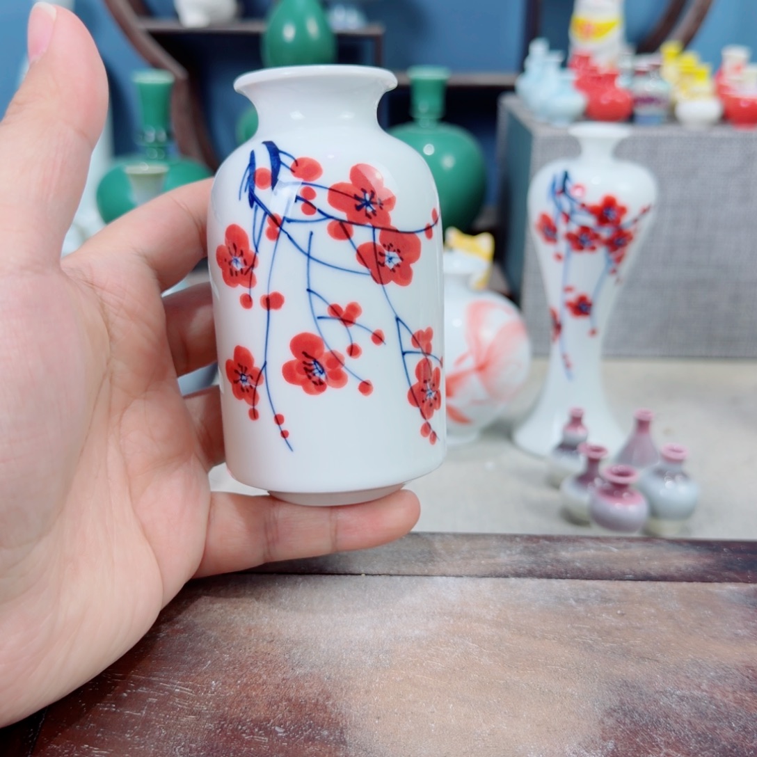 陶瓷手工小花器摆件