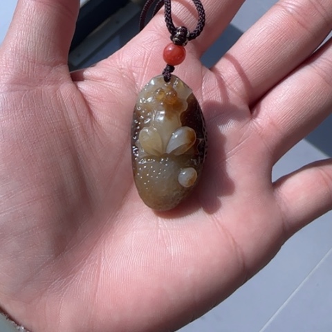 和田玉（糖玉）颈饰未镶嵌定制