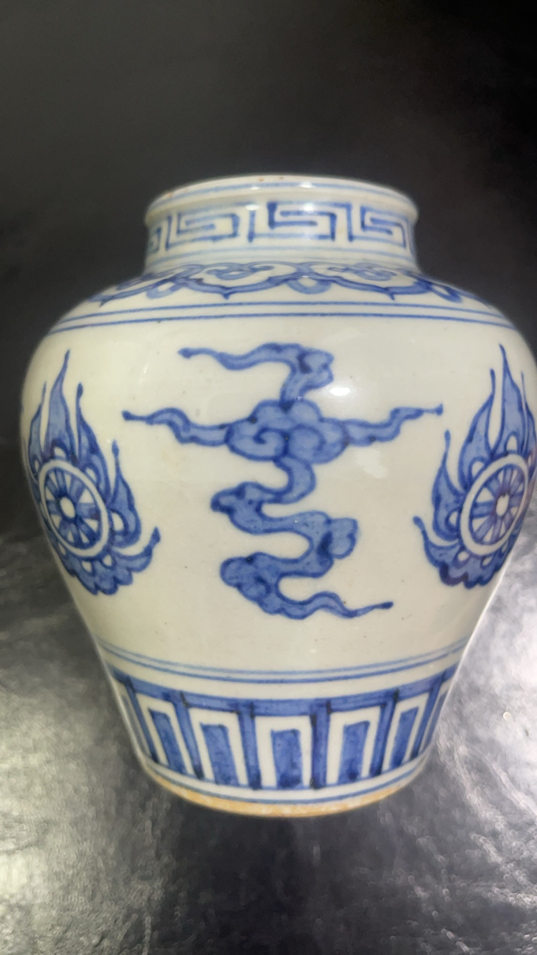 青花精没小罐一个
