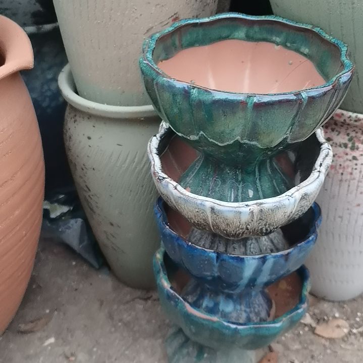 红陶口13高12瑕疵颜随机四个