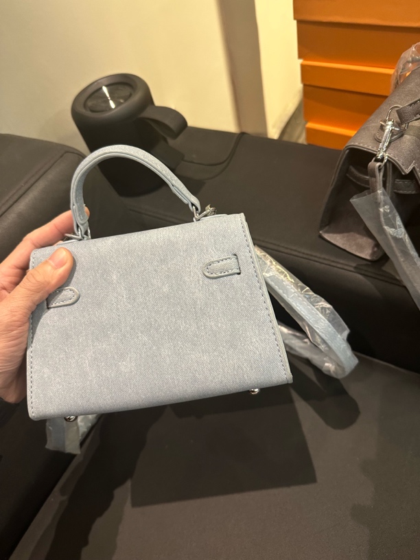 【颜谨家新款】牛仔布小号经典时尚白色女士包包