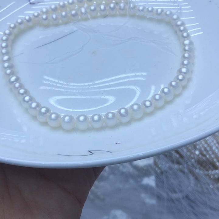 大理石磁石无核项链