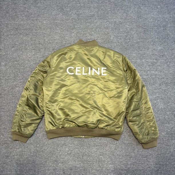 99新 Celine/思琳 飞行夹克棉服/48码/工价15200