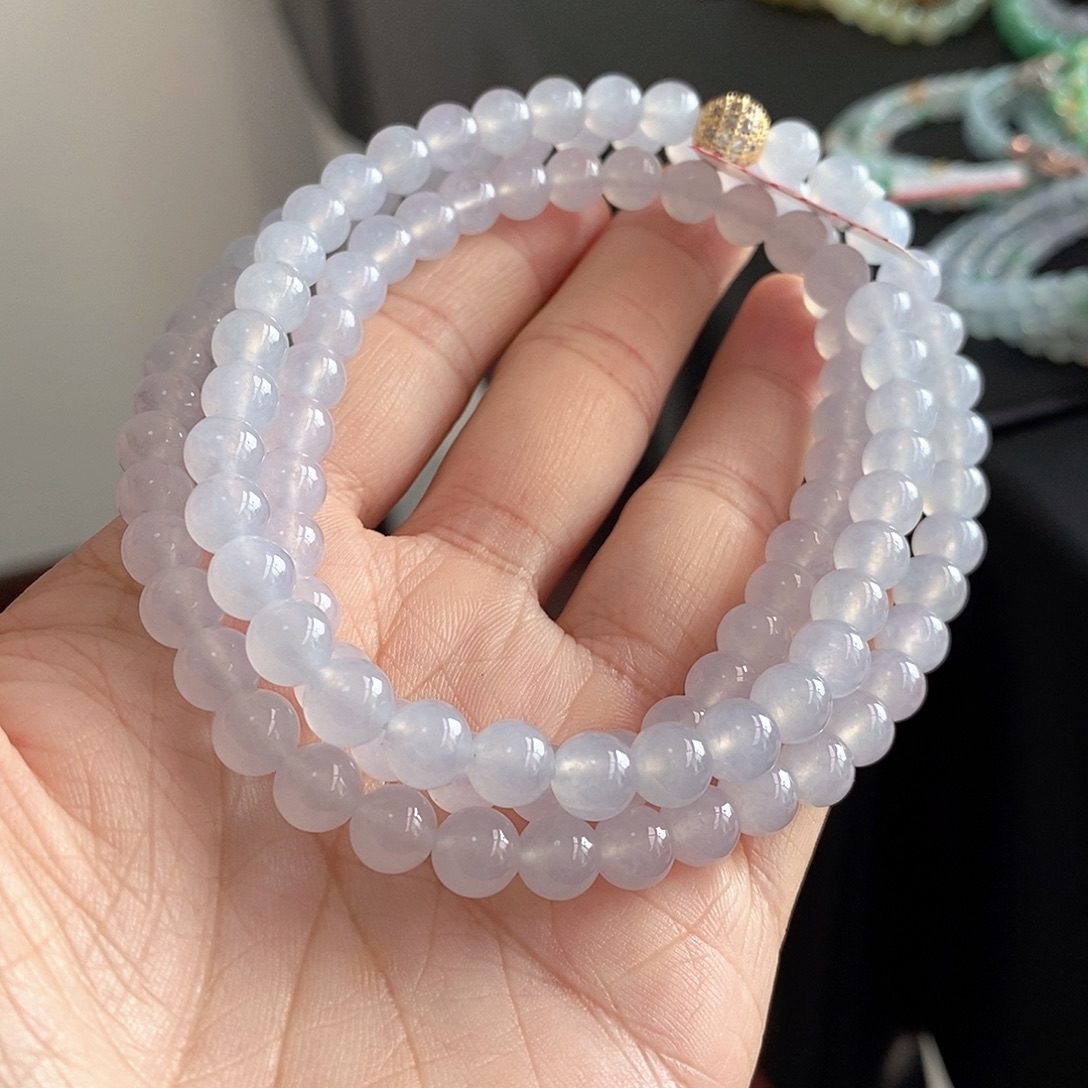 翡翠未镶嵌手链卡6.6